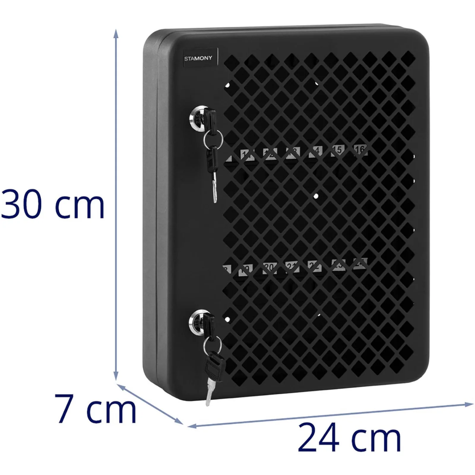 Zidni organizator za 24 ključa, metalni 6