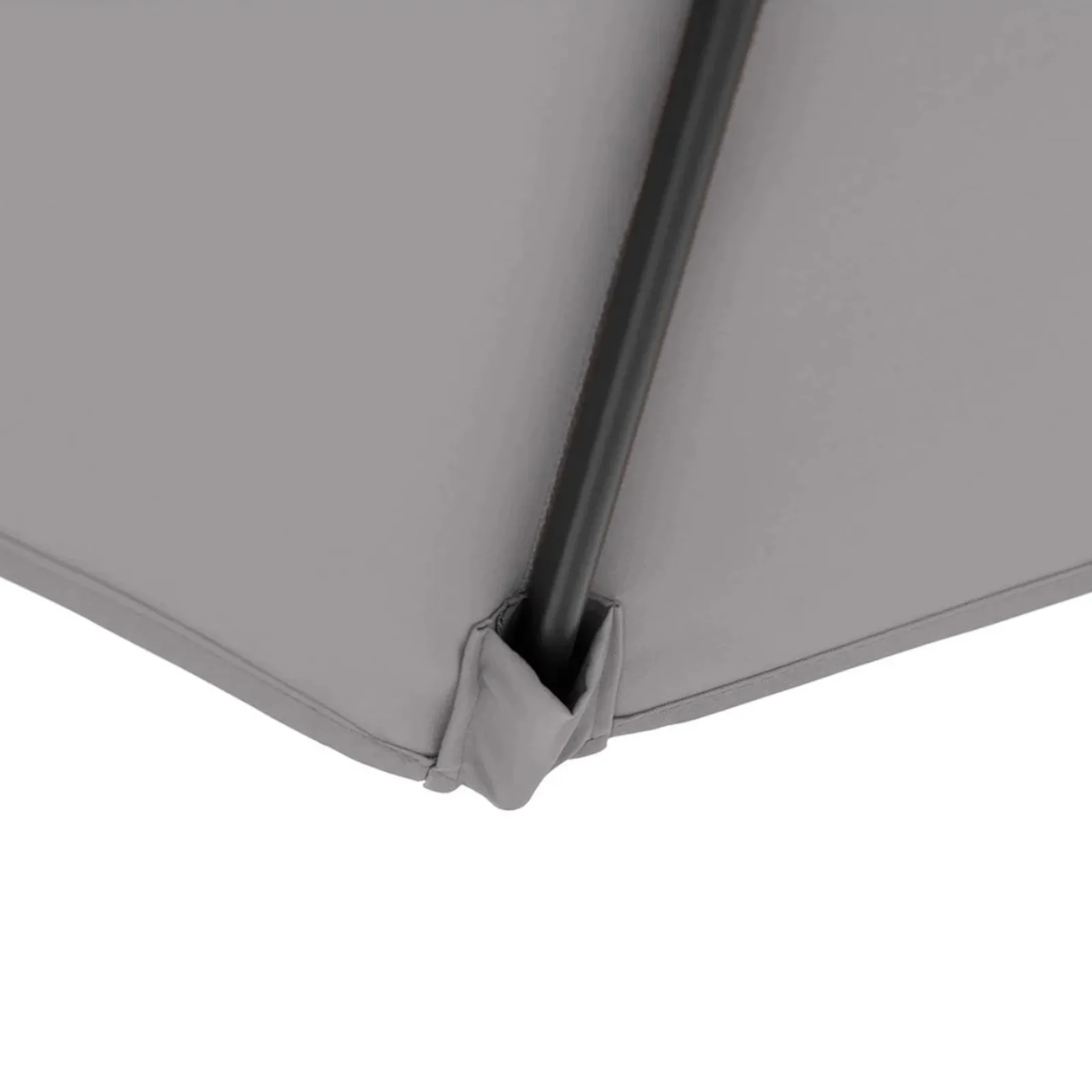 Square garden umbrella on a pole, 250 x 250 cm, dark gray 3
