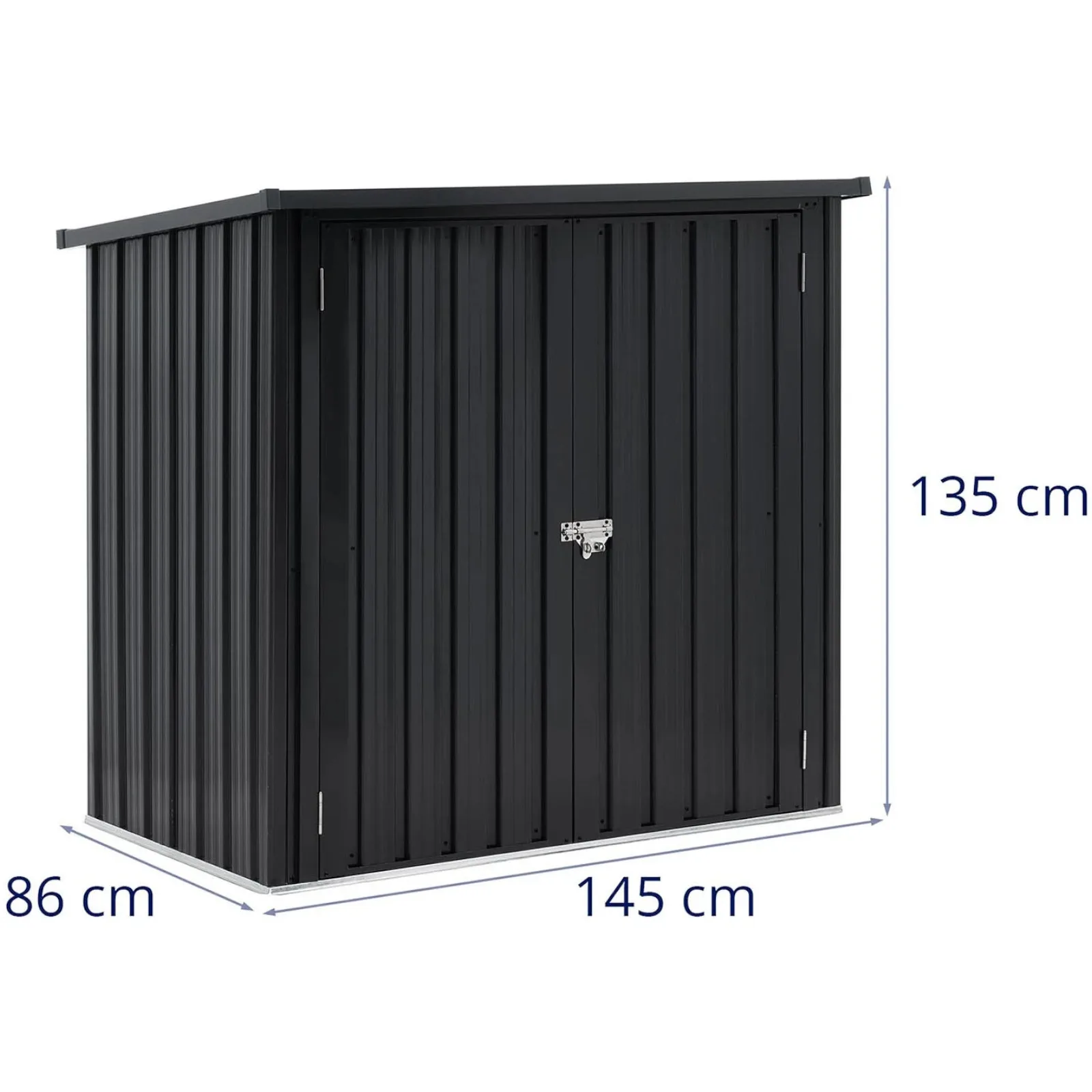 Metalna vrtna sjenica za alate 145 x 86 x 135 cm 5