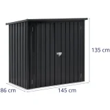 Magazie metalică pentru unelte de grădină 145 x 86 x 135 cm 5