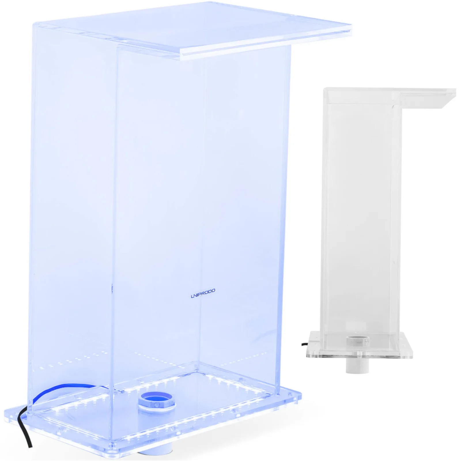 Vízesés-kifolyó LED-es világítással, 35 cm, vízáramlás 310 mm