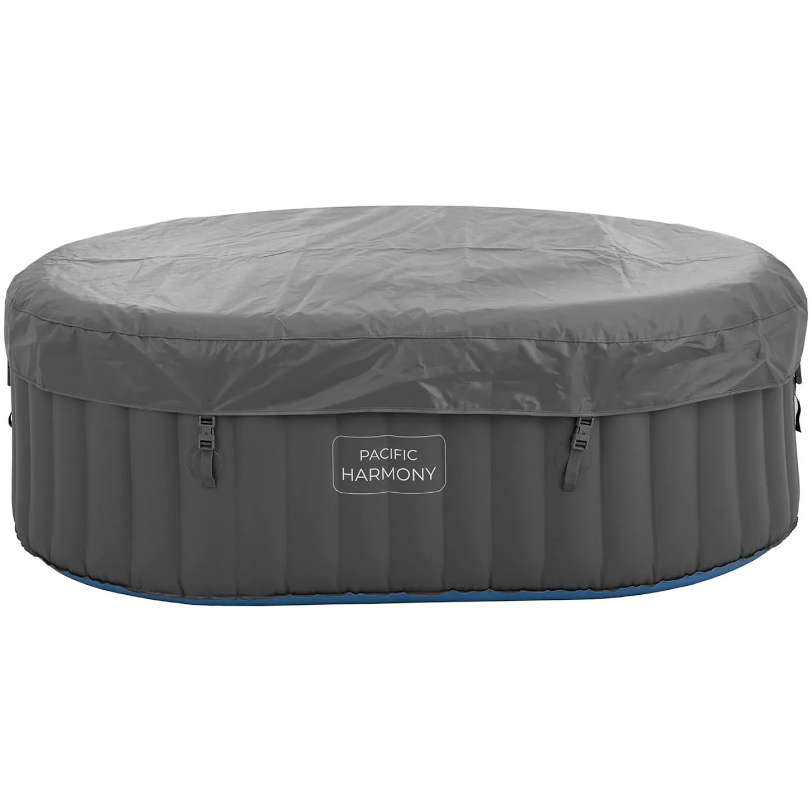 Jacuzzi gonflabil de grădină cu 100 de jeturi de masaj, pentru 2 persoane, 550 L, albastru-gri 3