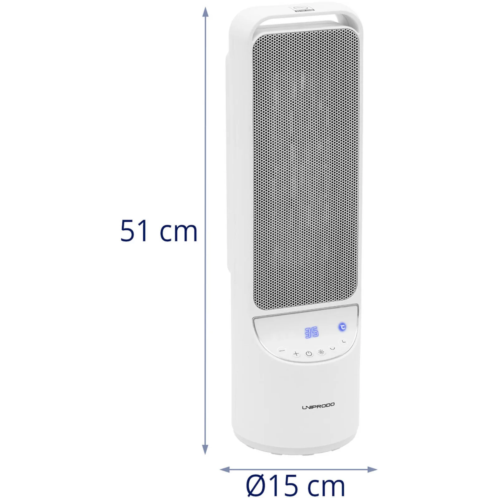 1200/2000 W električni stupni grijač s daljinskim upravljačem 8
