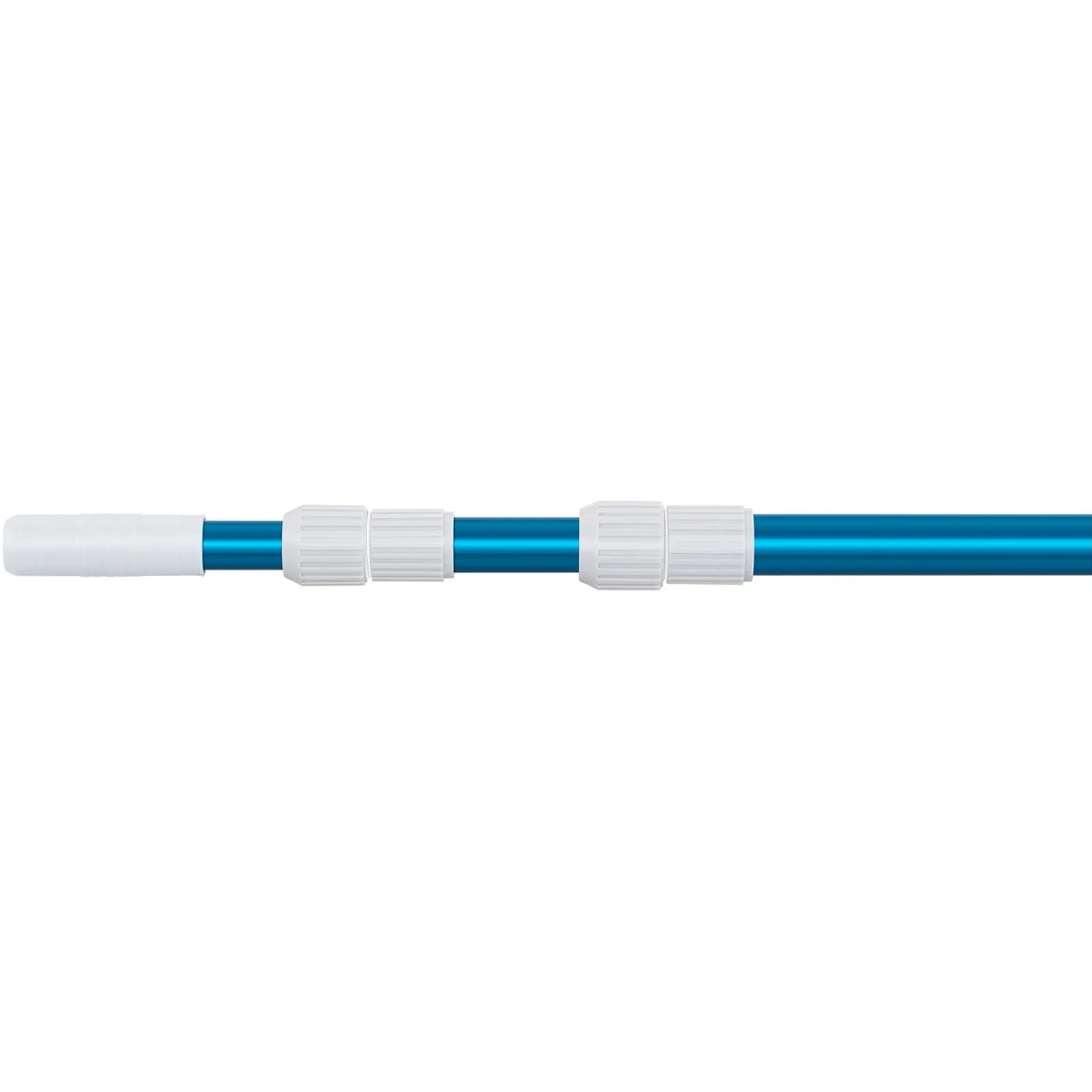 Folding telescopic pole for pool cleaning, 1.2–3.6 m, smooth 3