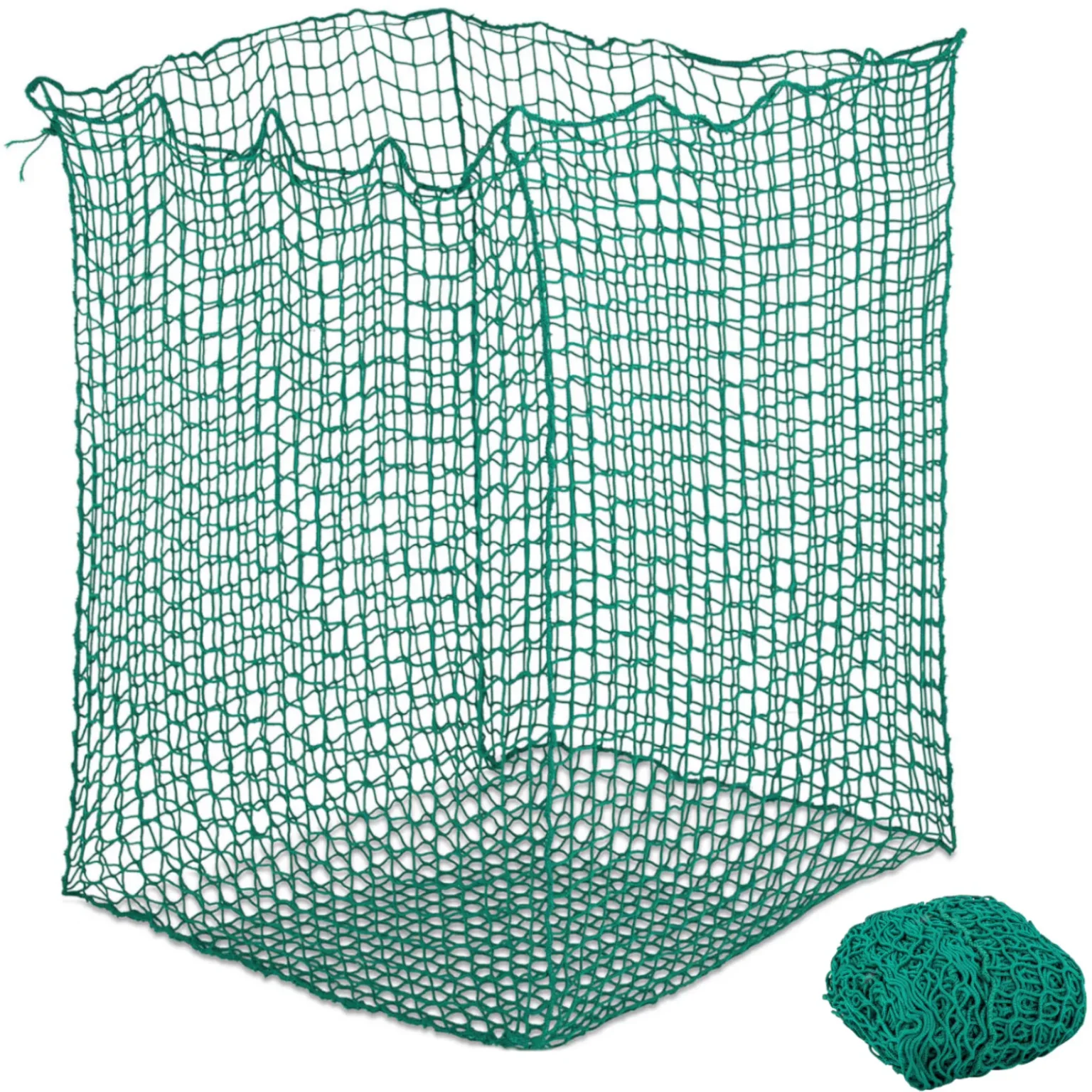 Heunetz für Ballen und Garben zur Fütterung von Pferden, Maschenweite 60 x 60 mm, 1,4 x 1,4 x 1,6 m
