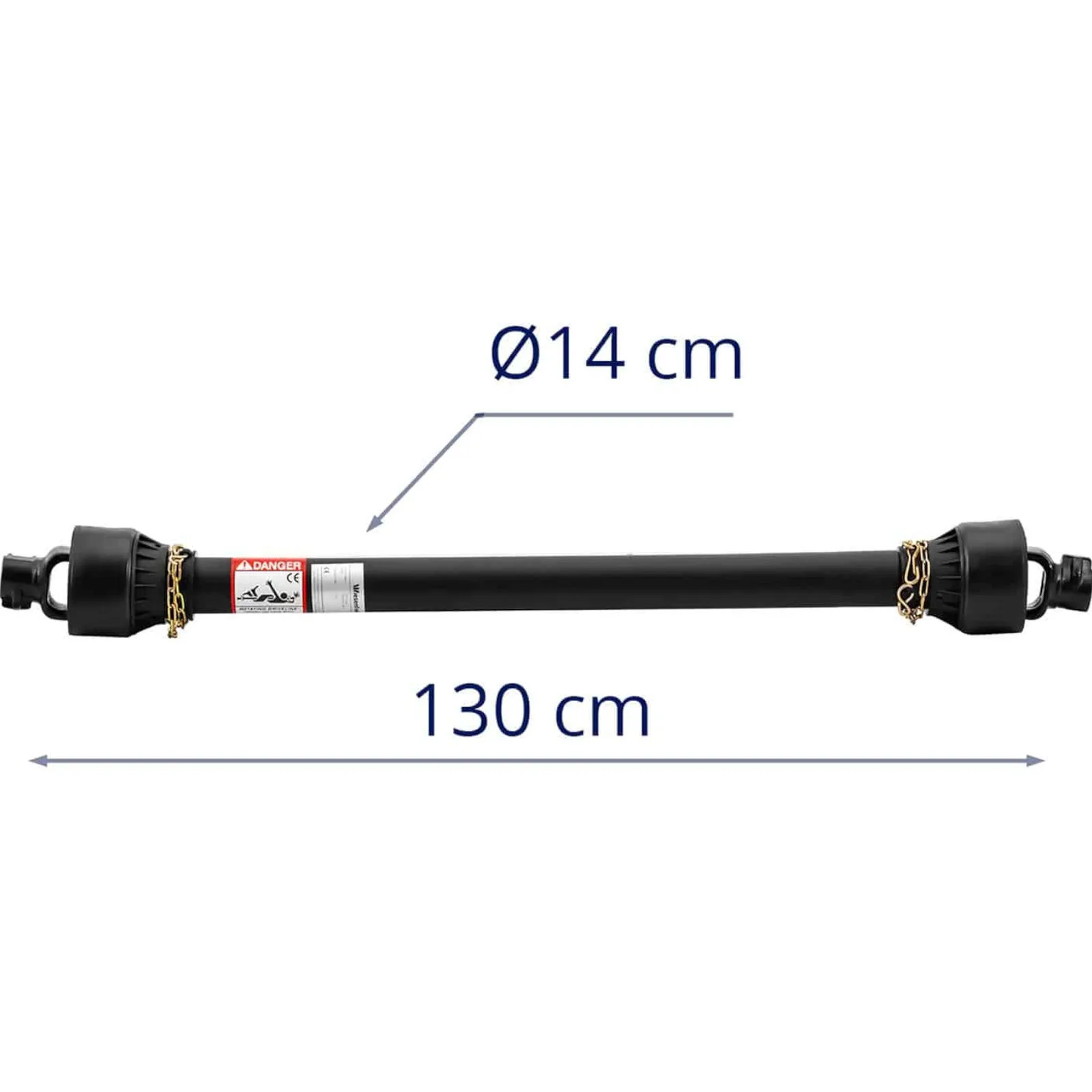 Sklopivi teleskopski vrat prijenosa snage 127–194 cm 1 3/8'' 6 zuba 5