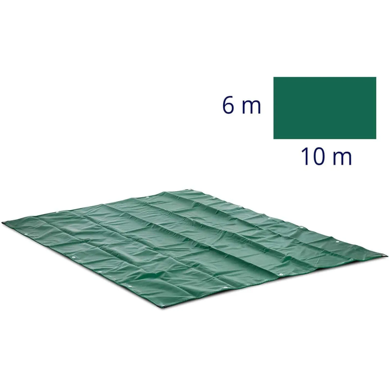 Védőponyva PVC-szemekkel, 650 g/m², 1000 x 600 cm