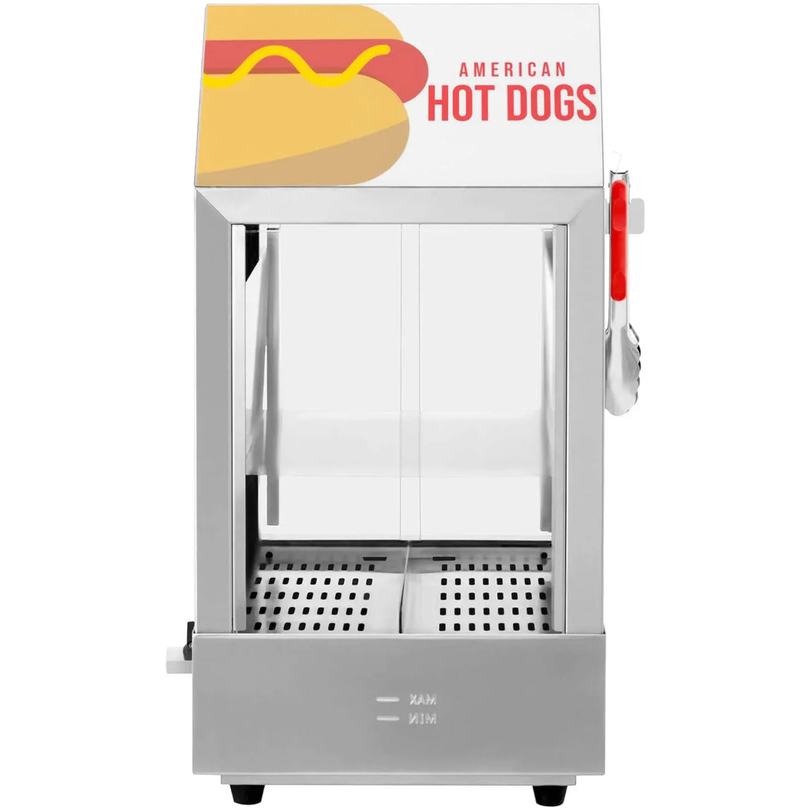 Grijač, izlog, zagrijava do 100 hot-dogova, 25 peciva, 1000 W 4