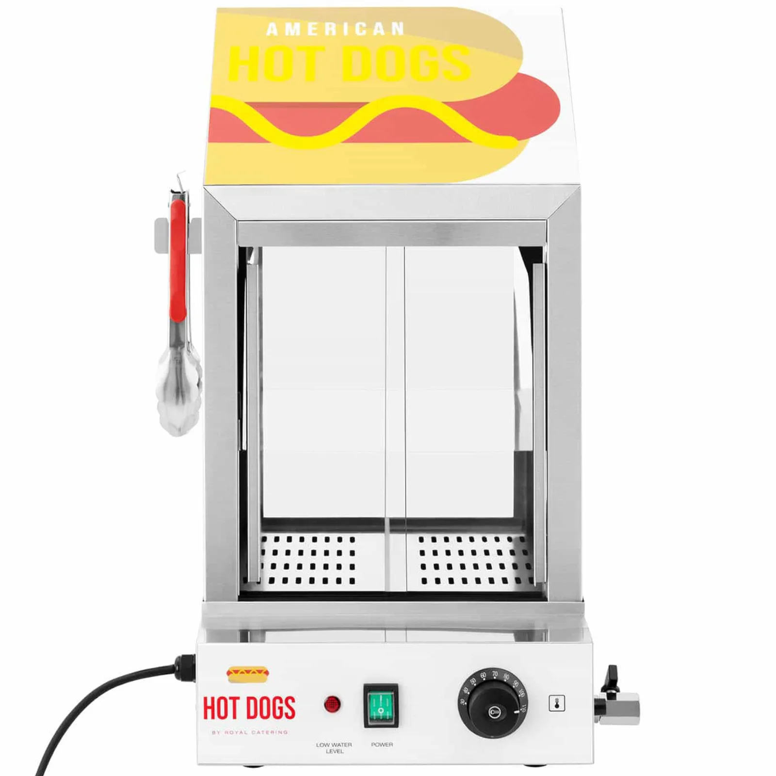 Grijač, izlog, zagrijava do 100 hot-dogova, 25 peciva, 1000 W 5