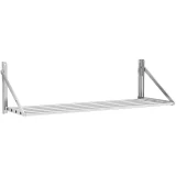Folding stainless steel wall-mounted shelf, 120 x 45 cm 2