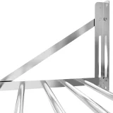 Folding stainless steel wall-mounted shelf, 120 x 45 cm 4