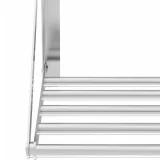 Folding stainless steel wall-mounted shelf, 120 x 45 cm 5