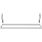 Folding stainless steel wall-mounted shelf, 120 x 45 cm 6