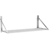 Klappbares Wandregal aus Edelstahl, bis zu 40 kg, 100 x 45 cm 2