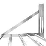 Klappbares Wandregal aus Edelstahl, bis zu 40 kg, 100 x 45 cm 4