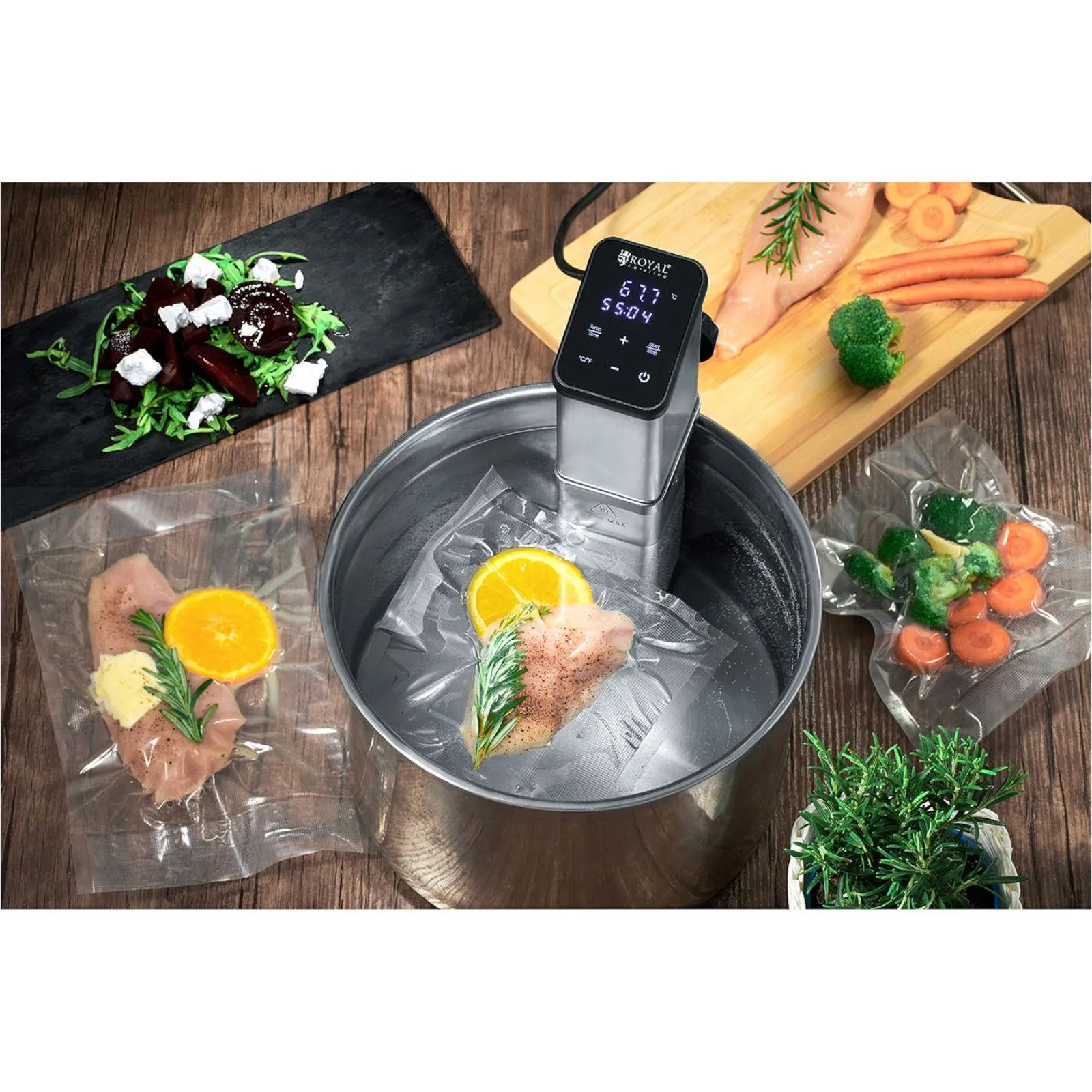Circulator de imersie de 30 L și 1500 W pentru gătit sous-vide 5