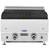 Földgázos láva grill, barázdált, 50 x 47 cm, 2 x 7200 W 6