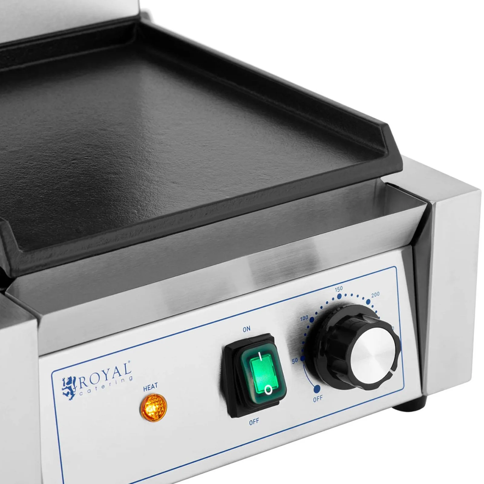 Electric contact grill with smooth and grooved plates, 23 x 22 cm, 1800 W 3