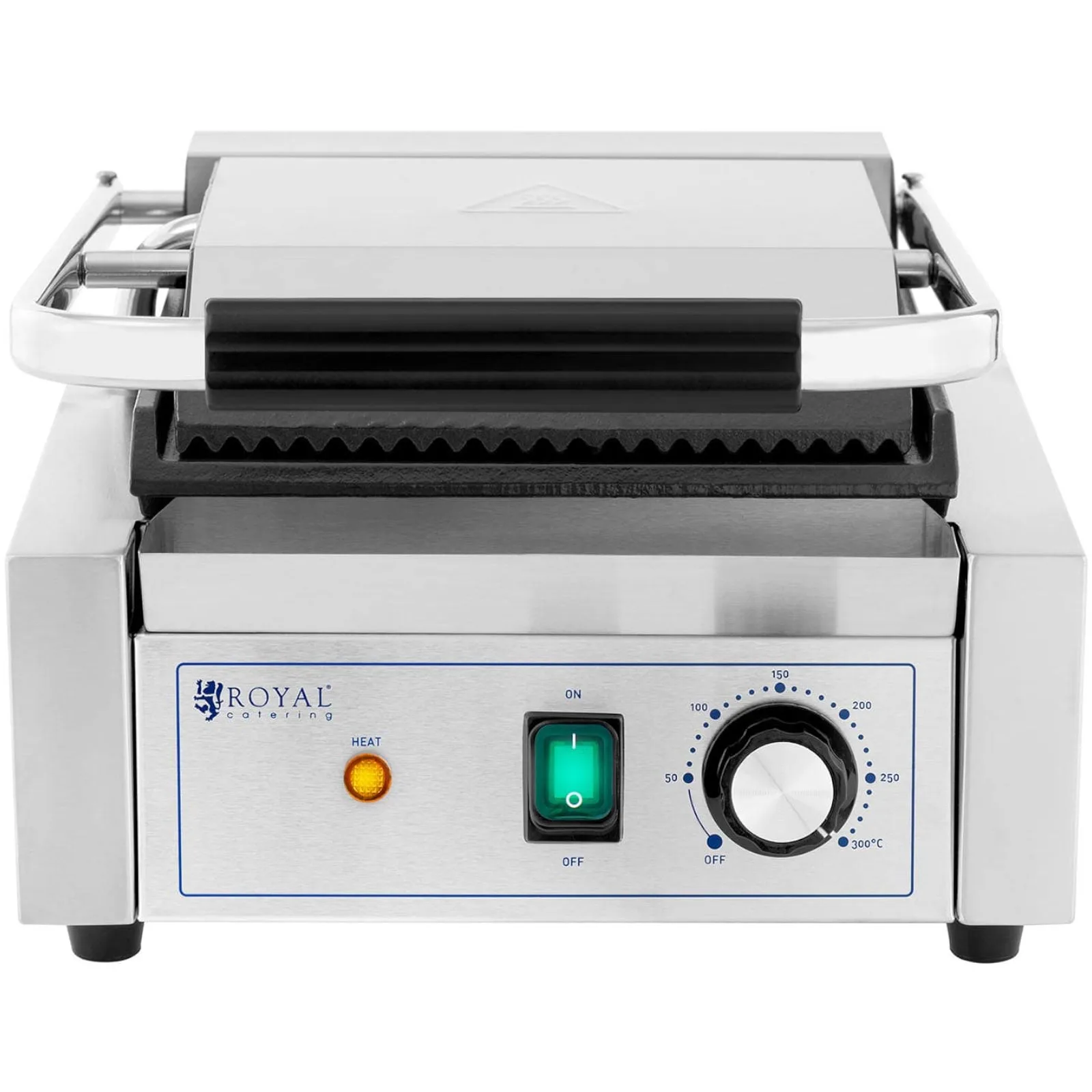 Electric contact grill with smooth and grooved plates, 23 x 22 cm, 1800 W 5
