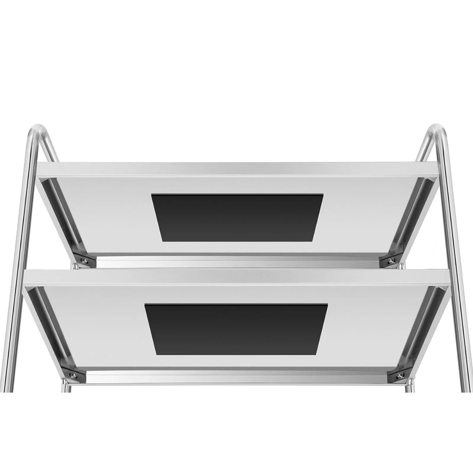 HoReCa stainless steel serving cart with 3 shelves, up to 150 kg 3