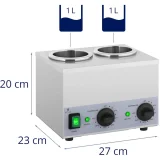 Grijač za boce umaka za vruće umake 2x 1 l 40-90 °C 400 W 7