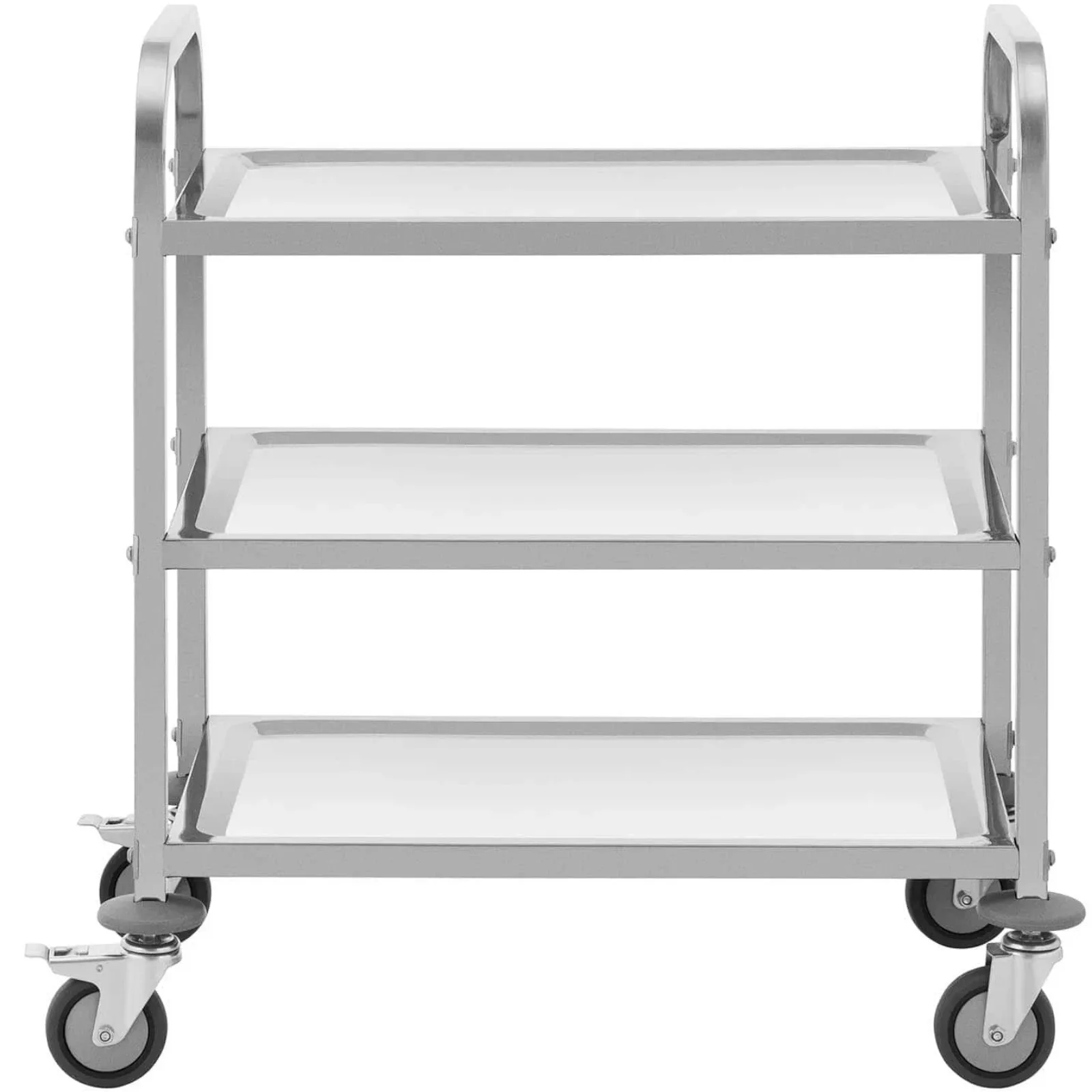 Cărucior pentru servicii de catering cu 3 rafturi, 69 x 34 cm, până la 81 kg 2