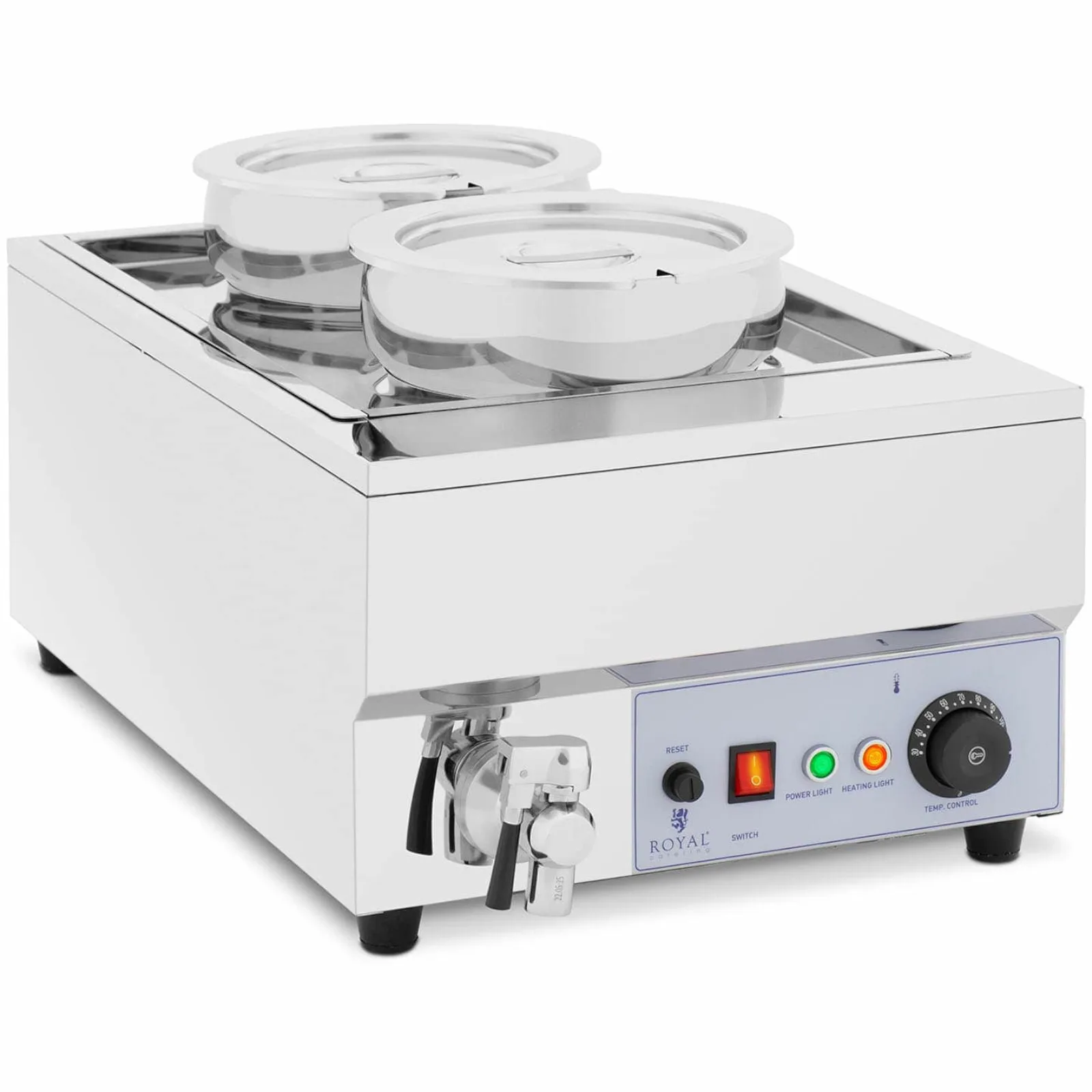 Elektrický ohrievač na polievky, fondue a čokoládu, 1500 W, 2 x 7 l 2