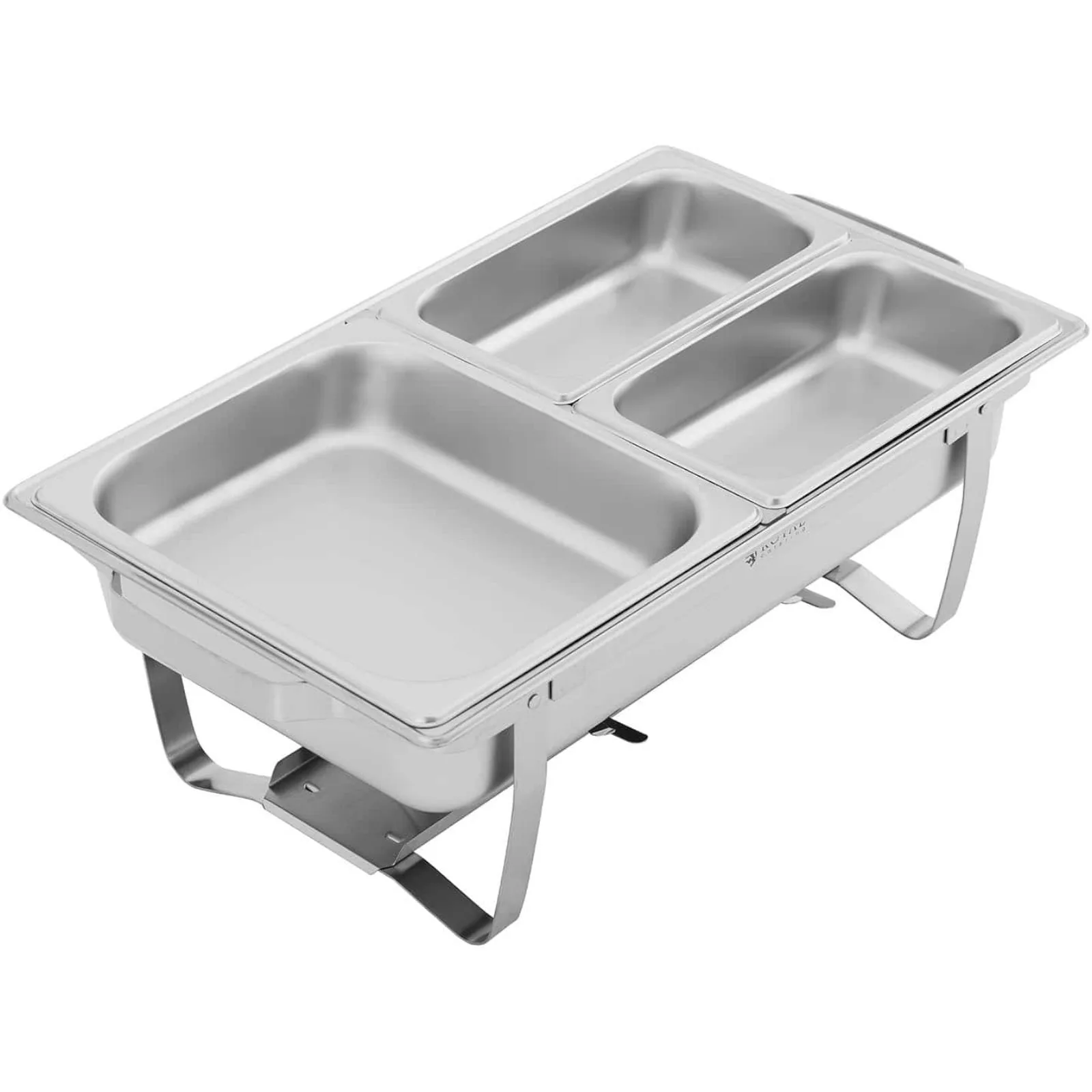 Bufetový vodný kúpeľ na jedlá, s 1/2 GN + 2x 1/4 GN ohrievacími platňami 4