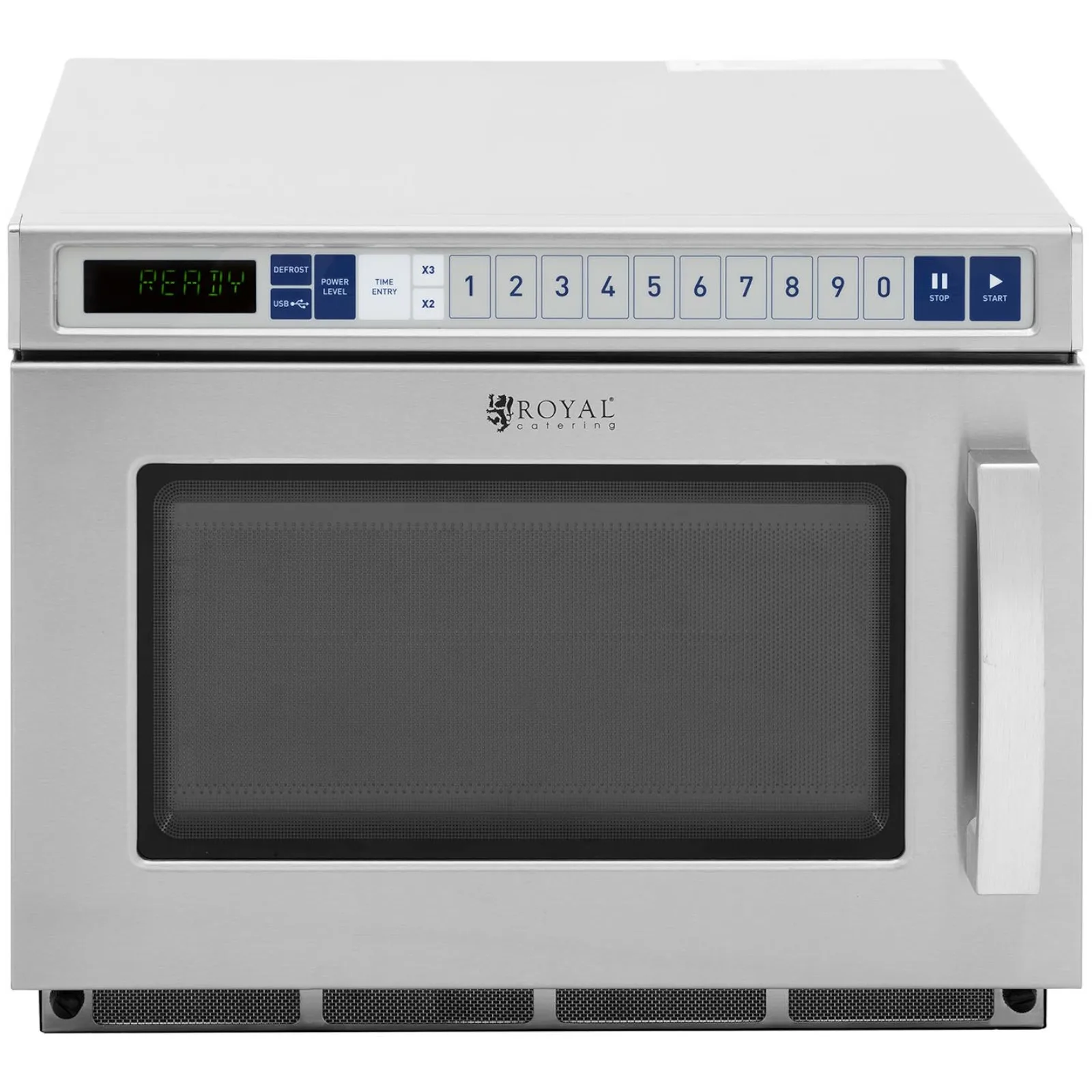 Kereskedelmi mikrohullámú sütő, 100 program, 3000 W, 17 l 3