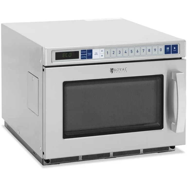 Kereskedelmi mikrohullámú sütő, 100 program, 3000 W, 17 l
