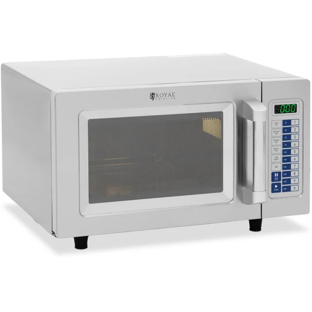 Professzionális mikrohullámú sütő, 100 program, 25 l, 1550 W