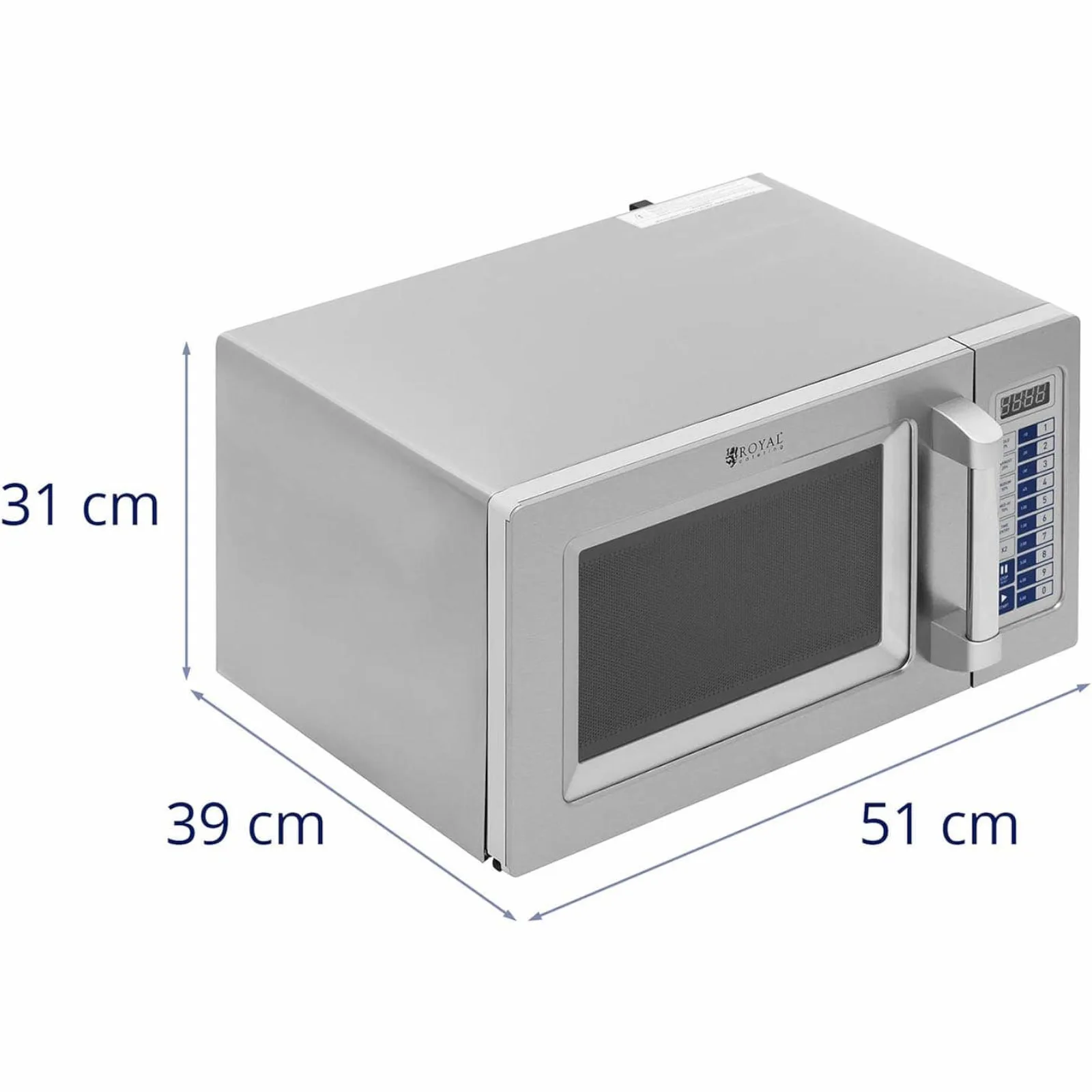 Professzionális mikrohullámú sütő, 100 program, 25 l, 1550 W 5