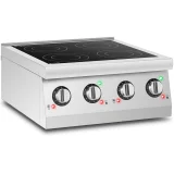 Indukcijska ploča za kuhanje s 4 plamenika, podesiva, 6000 W 2