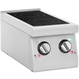 2 égőfejű indukciós főzőlap, állítható átmérő 12–26 cm, 3000 W 2
