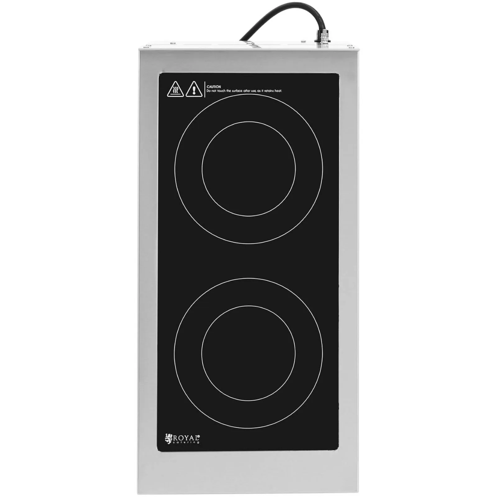 Indukcijska ploča s 2 plamenika, promjer podesiv od 12 do 26 cm, 3000 W 4