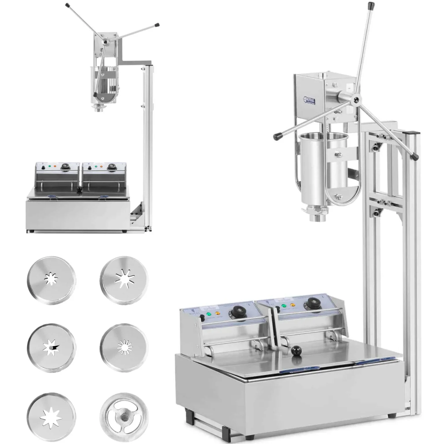 Churros-Ausgabe- und Frittiermaschine 3 l 2x 2500 W