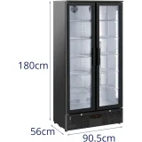 2 ajtós, üvegajtós bárhűtő italokhoz, 458 L, 295 W 7