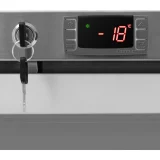 Congelator orizontal cu ușă de sticlă de 380 L, cu încuietoare, -18 °C 3