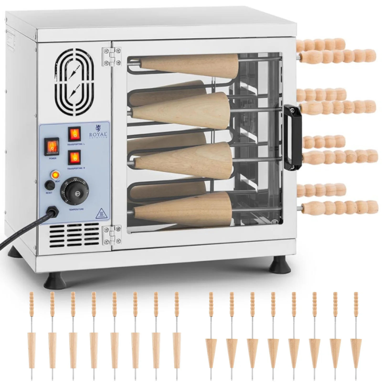 Magyar trdelnik kurtoska sütő 300 °C 3500 W 230 V