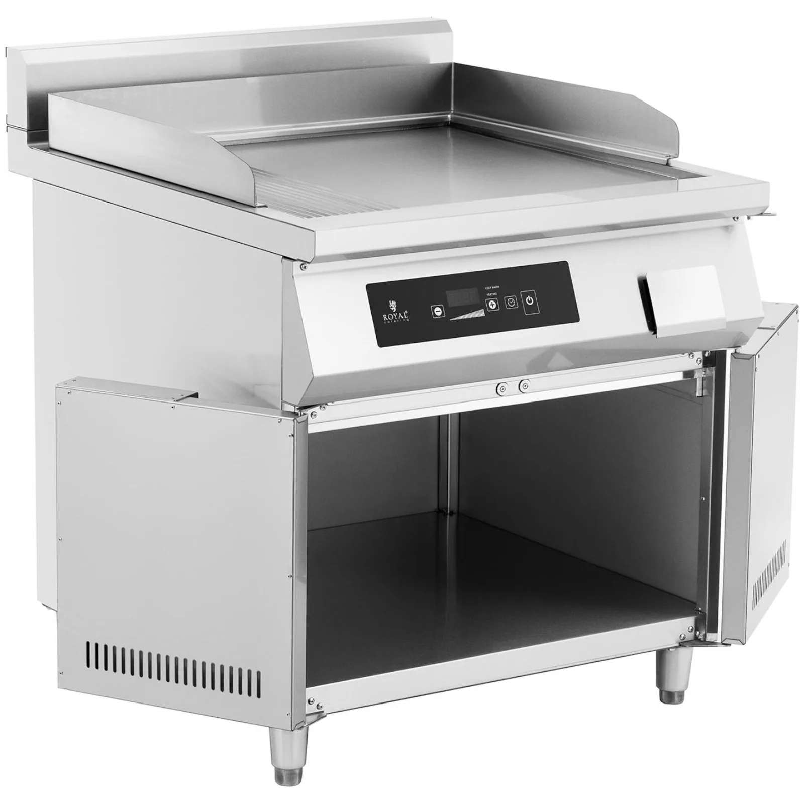 Sima, szabadon álló indukciós grill 720 x 610 mm 80–300 °C 10 000 W