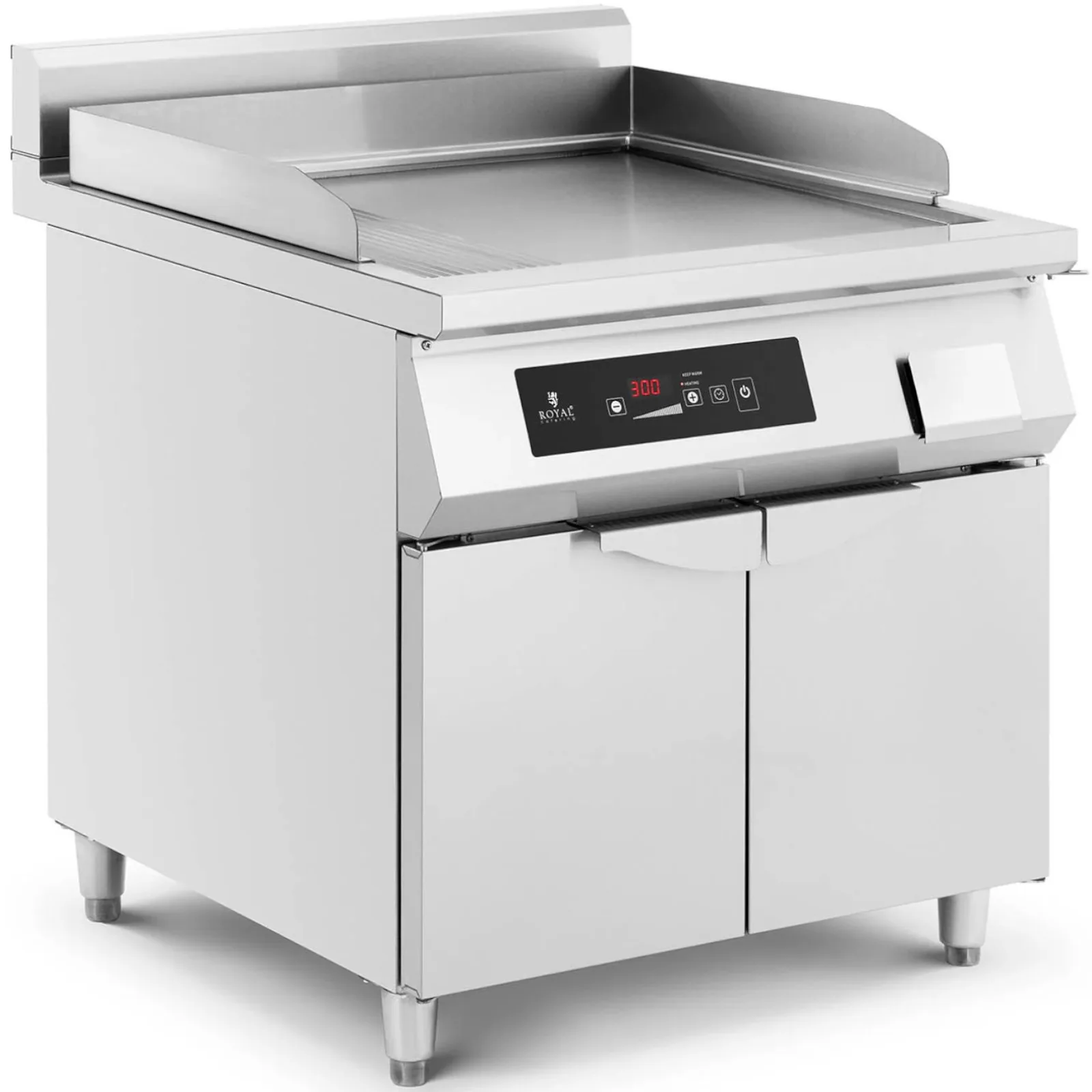 Sima, szabadon álló indukciós grill 720 x 610 mm 80–300 °C 10 000 W