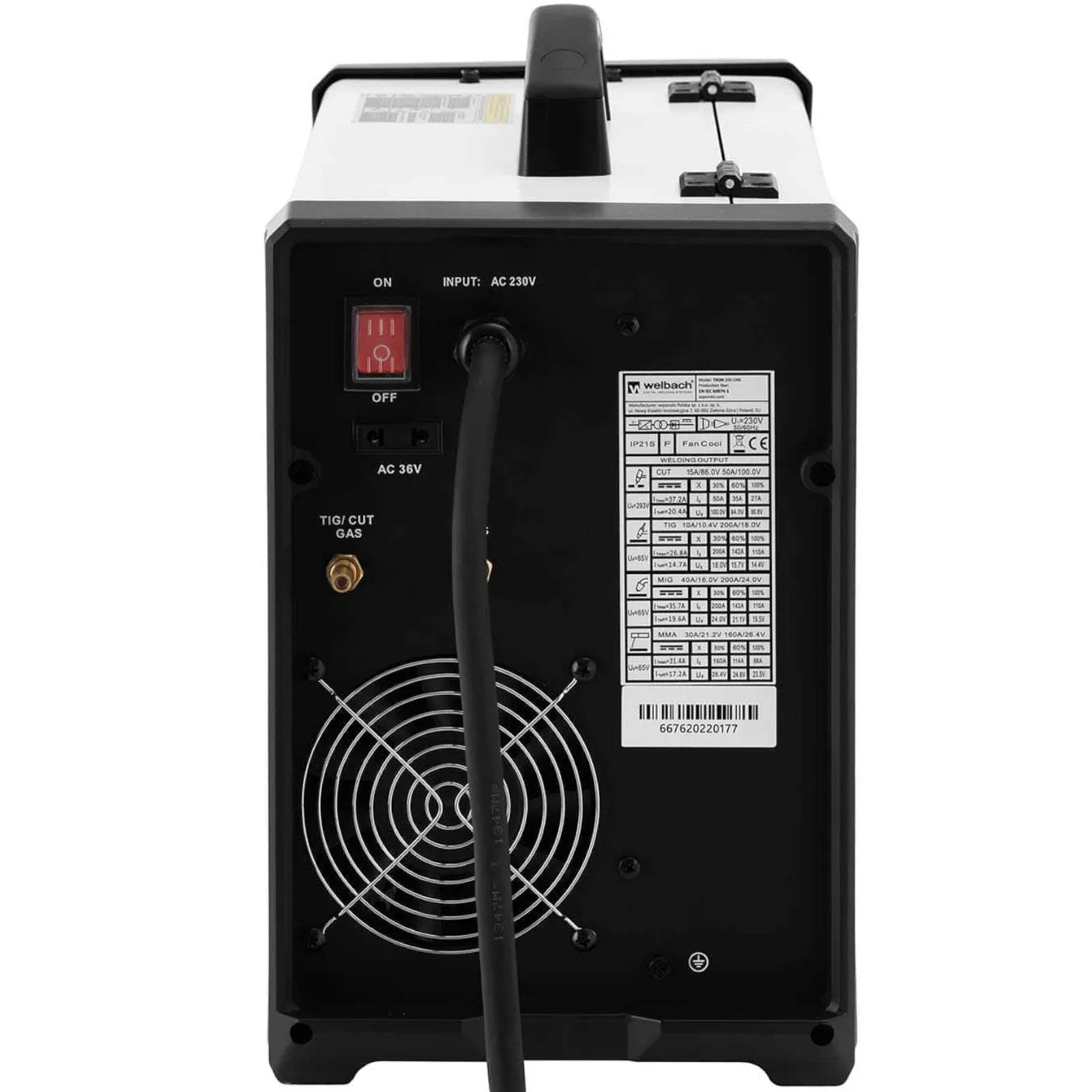 TRON 200 TIG MIG/MAG 200A PLASMA 50A 230V MIG/MAG-Schweißgerät mit Plasmaschneider 4