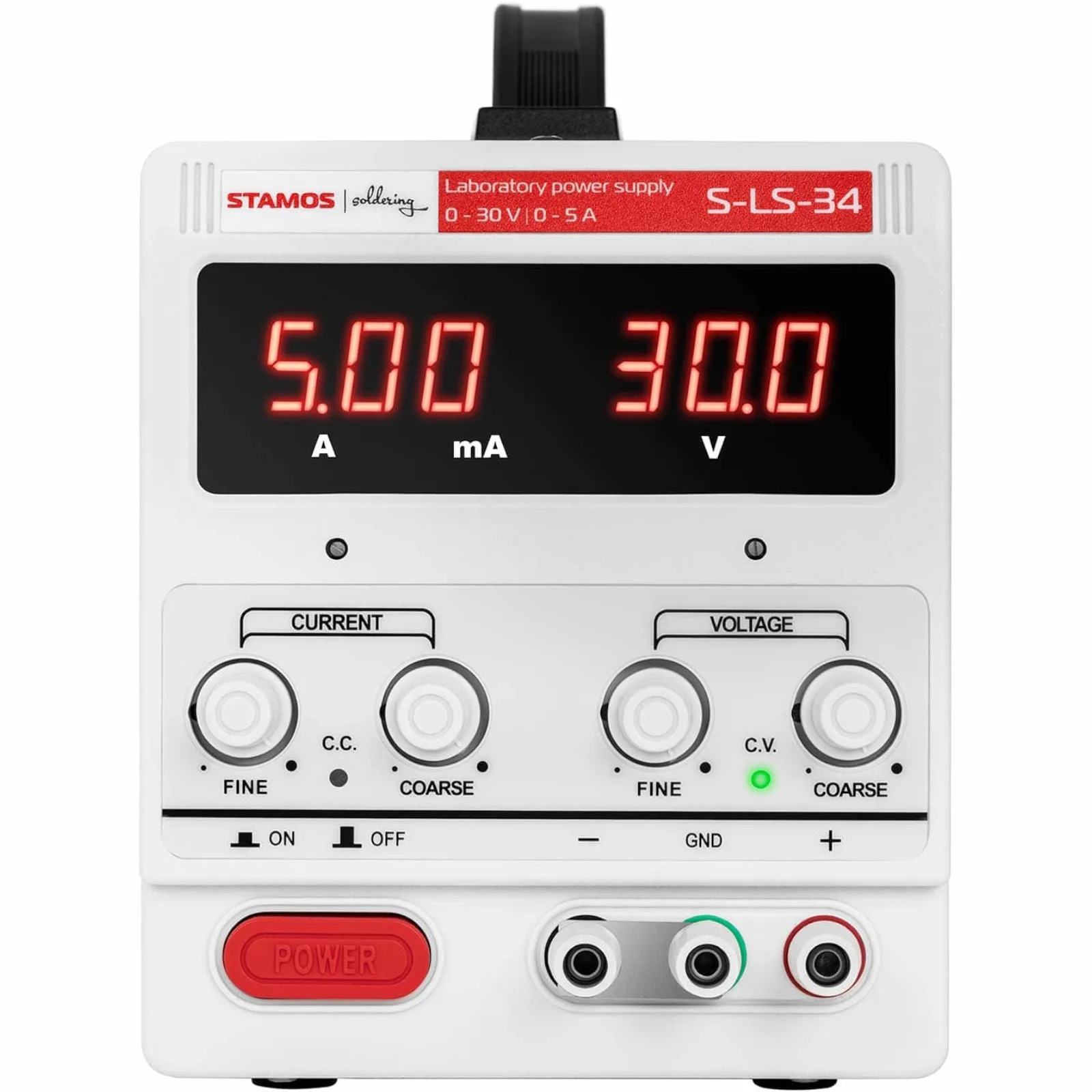 Laboratóriumi tápegység 0–30 V 0–5 A DC 205 W 2