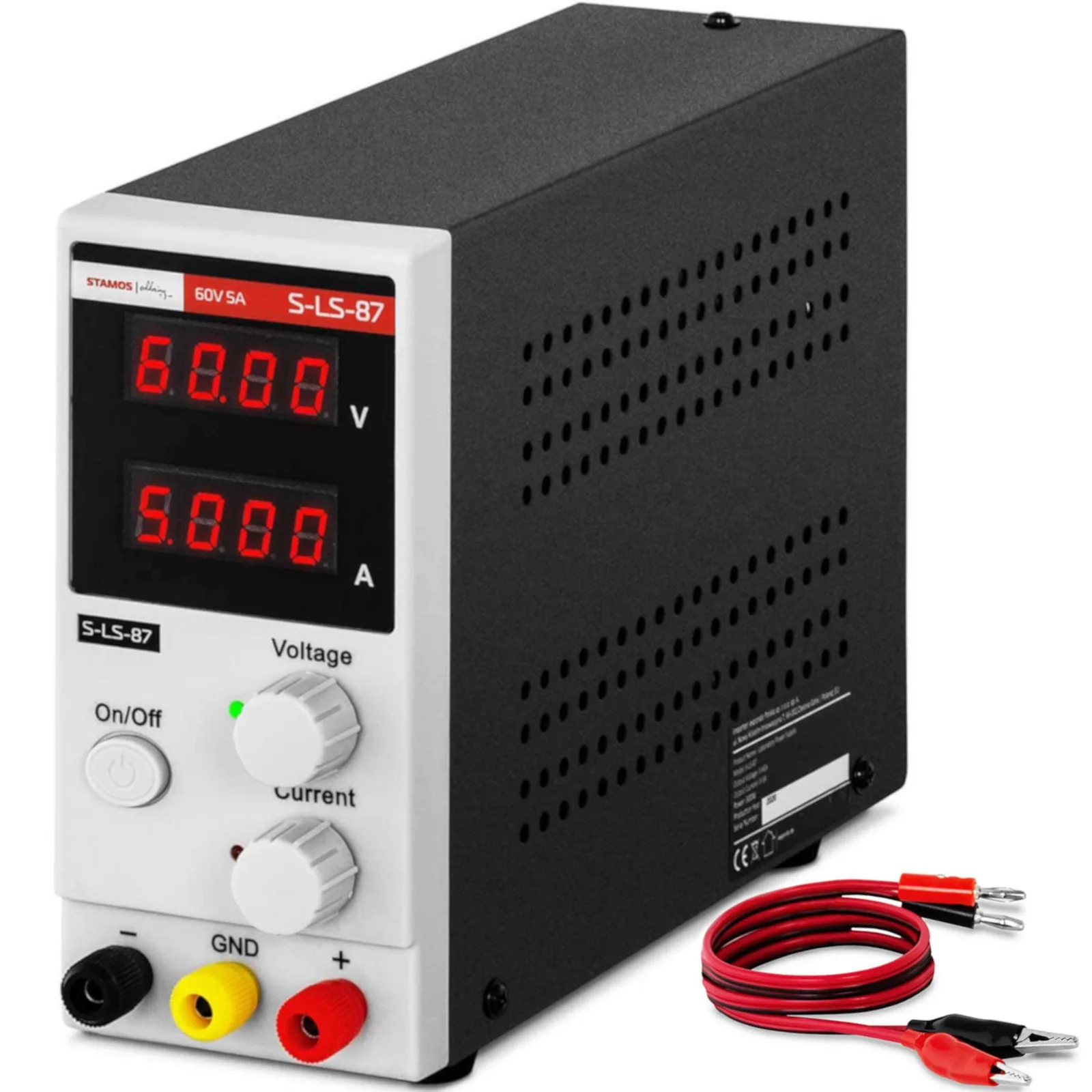 0–60 V, 0–5 A, 300 W-os laboratóriumi tápegység