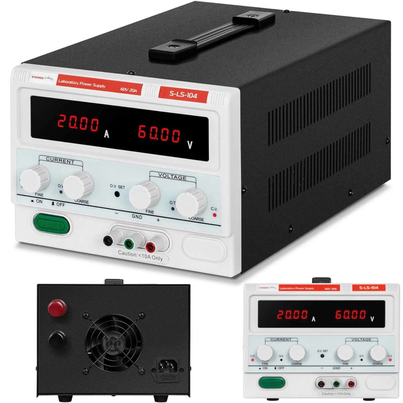 Laboratóriumi tápegység 0–60 V 0–20 A DC 1200 W