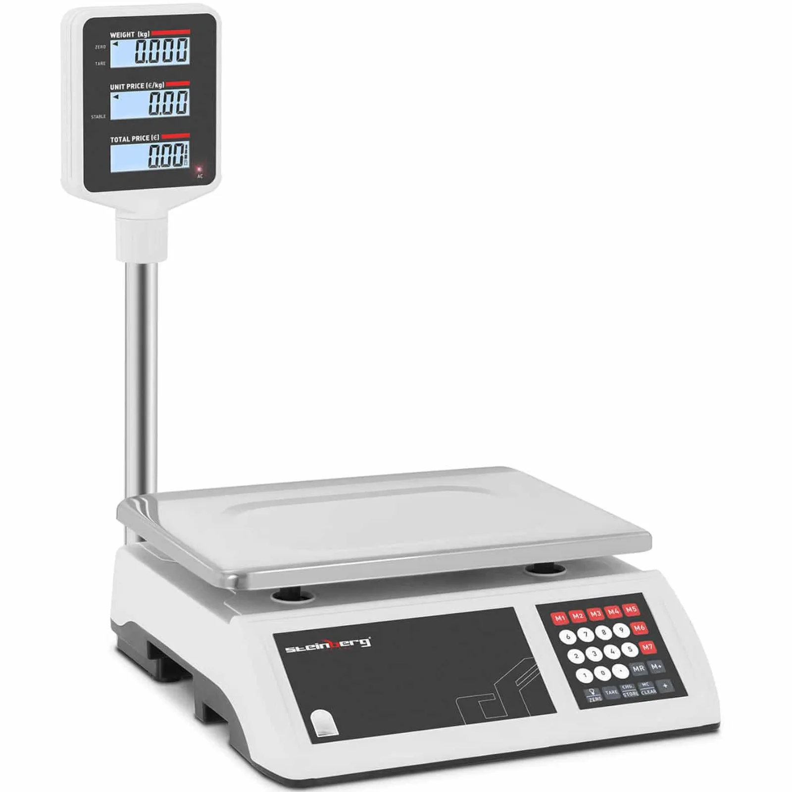 LCD 6 kg / 1 g-os pultra helyezhető üzleti és raktári ellenőrző mérleg