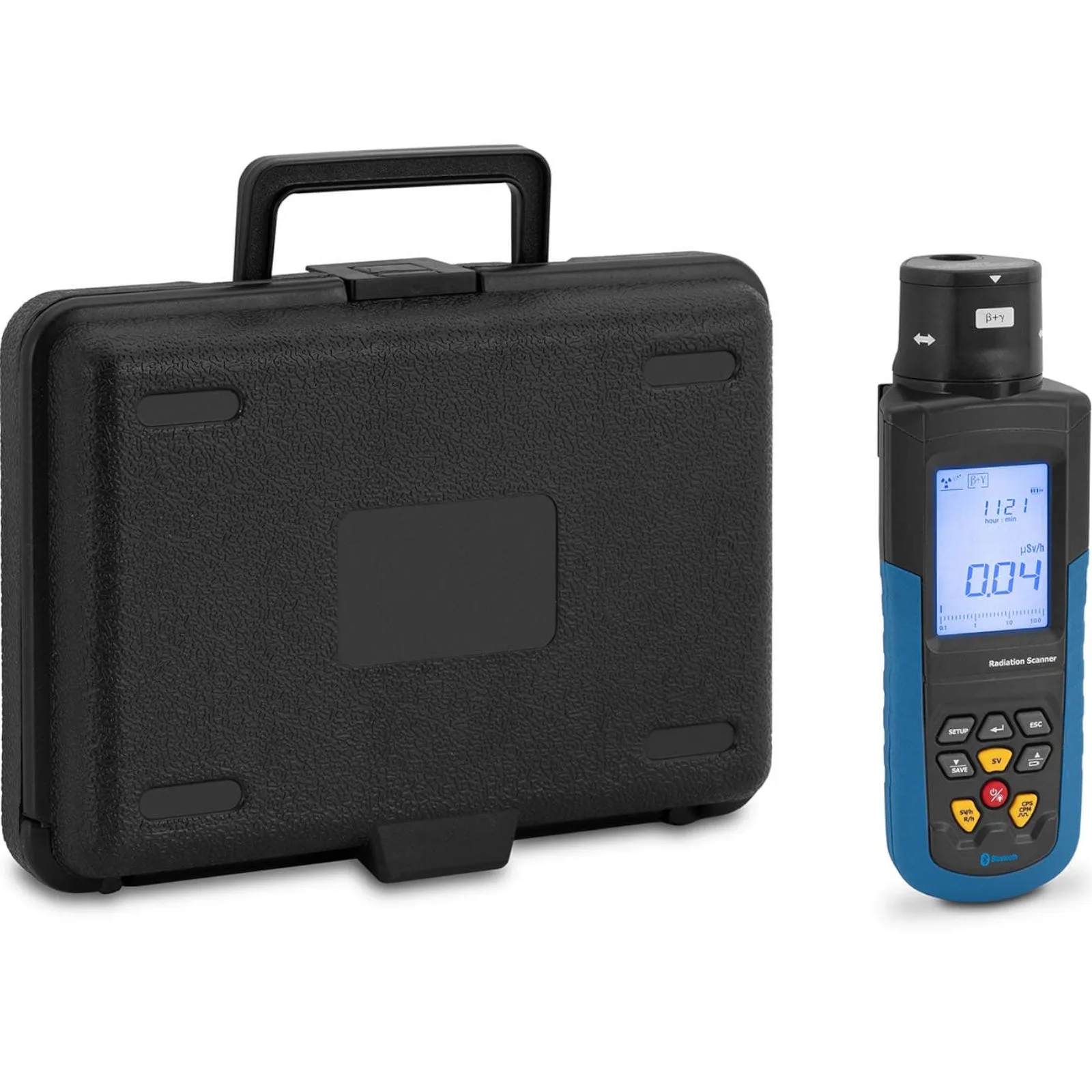 LCD Bluetooth Geiger-számláló radioaktív és röntgensugárzáshoz + hordtáska 2