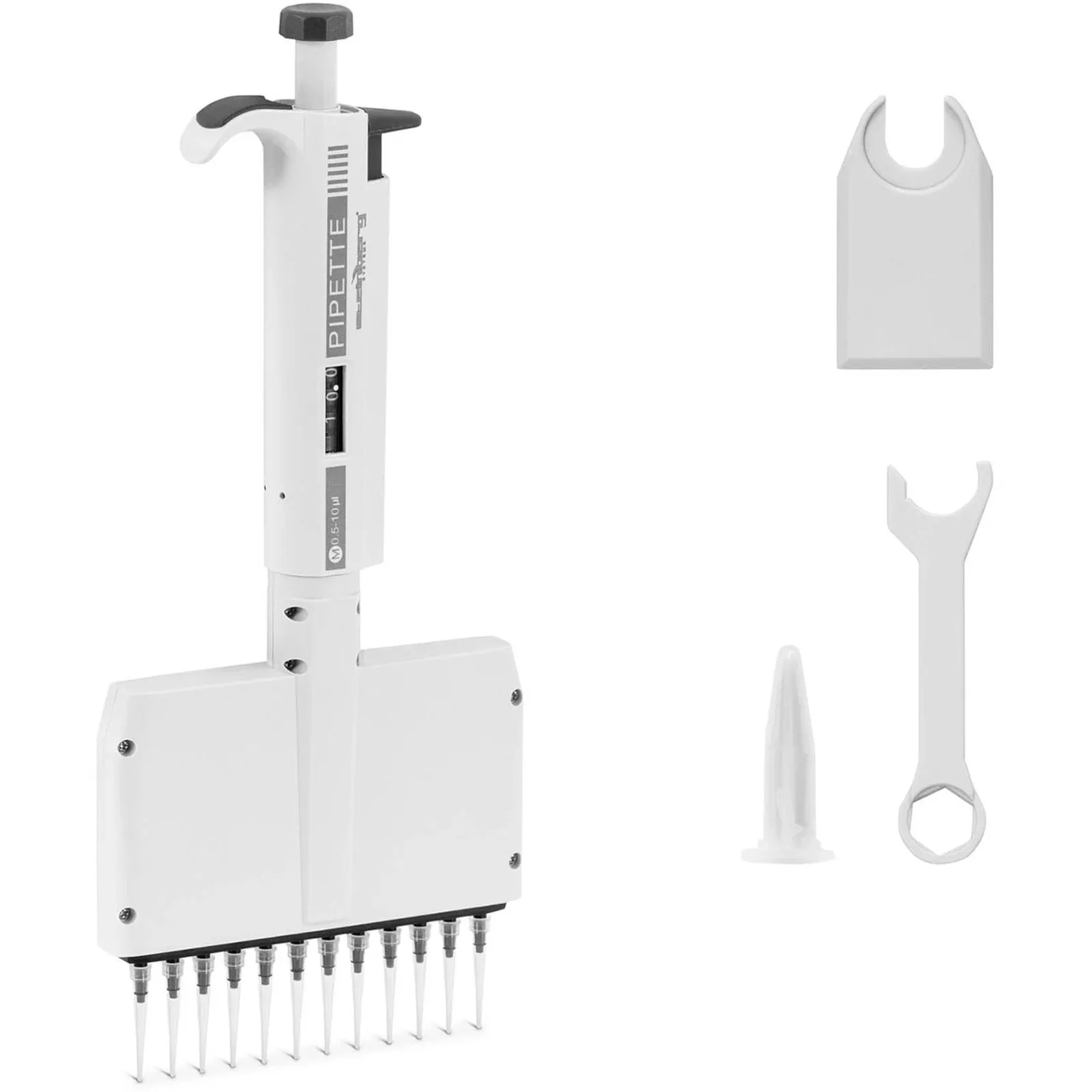 12 csatornás kézi laboratóriumi pipetta 0,005–0,01 ml 2