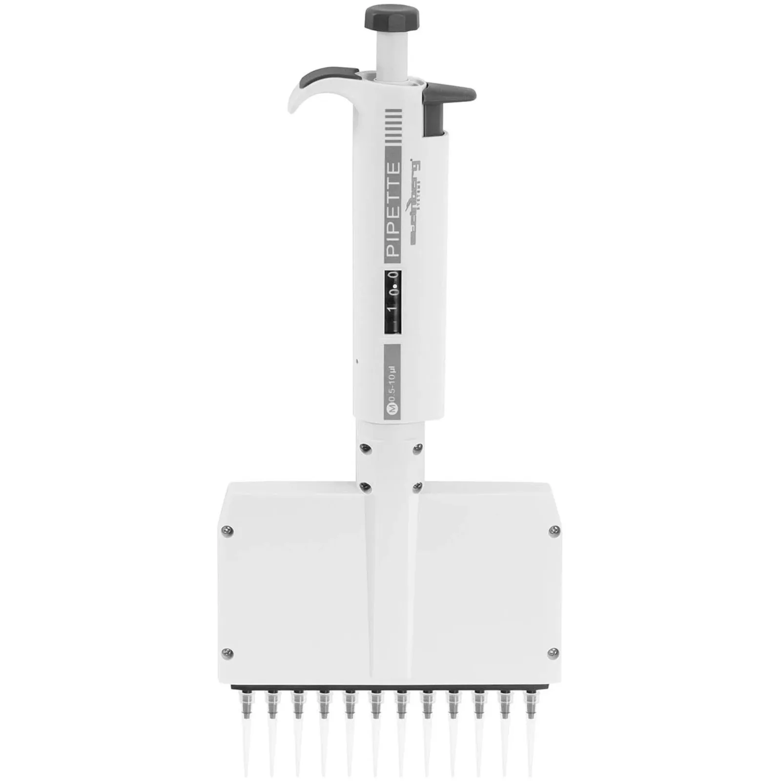 12 csatornás kézi laboratóriumi pipetta 0,005–0,01 ml 6