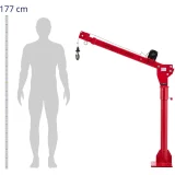 Macara de încărcare pentru camionetă cu troliu cu cablu de 12 V 1000 W 6